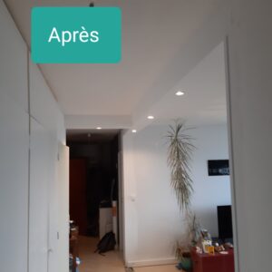 Dépose d’une cloison qui séparée le couloir et le salon